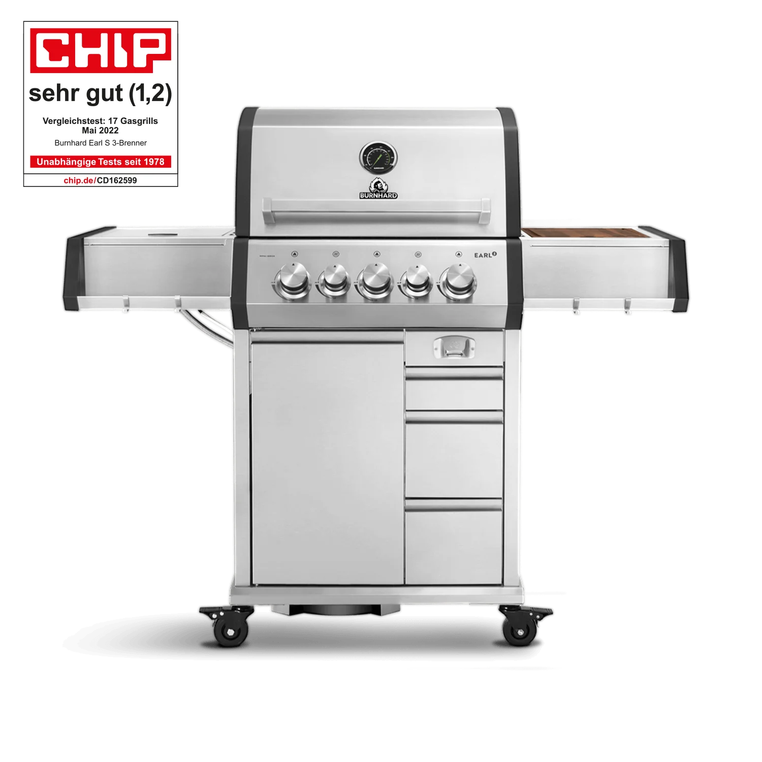 EARL Premium-Gasgrill 3-Brenner
